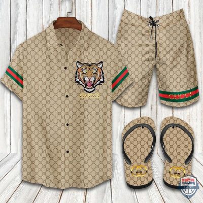 Gucci Set Hawaiian Shirt Beach Short 09 - Hot Sale 2025