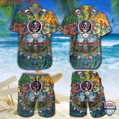 Nfl Houston Texans Grateful Dead Bears Hawaiian Shirt And Shorts - Hot Sale 2025