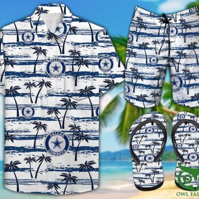 Dallas Cowboys Coconut Flip Flops And Combo Hawaiian Shirt Shorts