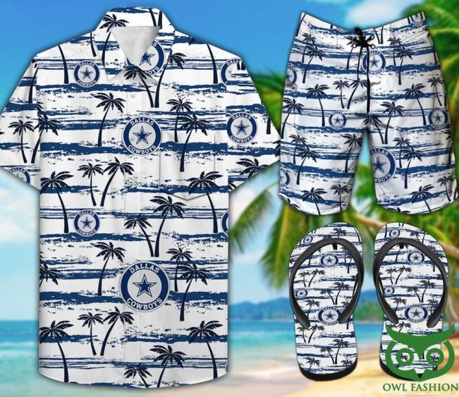 Dallas Cowboys Coconut Flip Flops And Combo Hawaiian Shirt Shorts