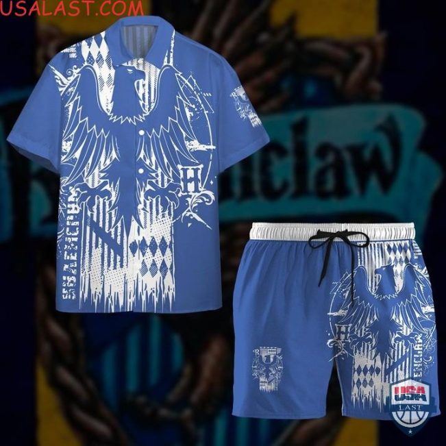 Harry Potter Ravenclaw House Hawaiian Shirts Beach Shorts - Hot Sale 2025