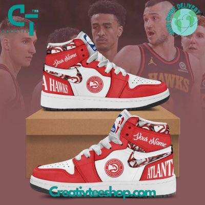 NBA Atlanta Hawks Air Jordan 1 Sneakers - soulcals.com