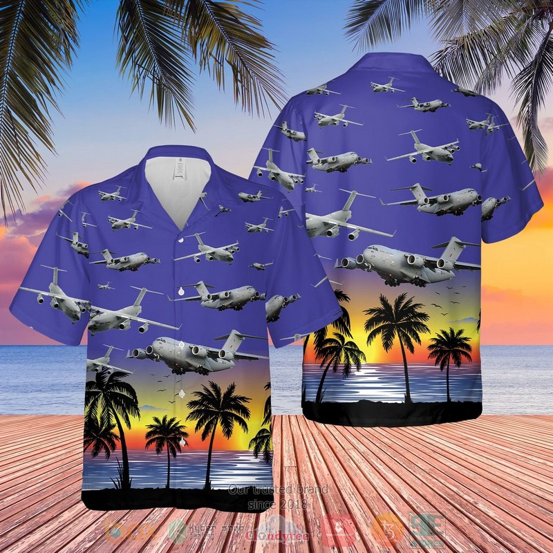 Raf Boeing C-17 Globemaster Iii Uk C-17 Hawaiian Shirt, Shorts - Hot Sale 2025