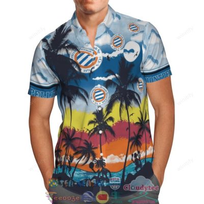 Montpellier Fc Palm Tree Hawaiian Shirt Beach Shorts - Hot Sale 2025