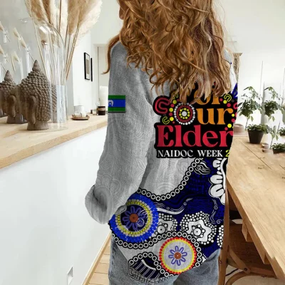 Canterbury-Bankstown Bulldogs Mascot NRL Casual Shirt NAIDOC 2023 Patterns LT6