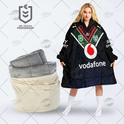 Personalised Indigenous Jersey NRL New Zealand Warriors oodie blanket hoodie snuggie hoodies for all family