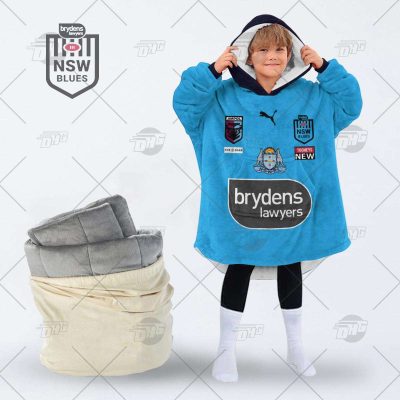 Personalise State of Origin series New South Wales Blues NSWRL 2022 Jersey oodie blanket hoodie snuggie hoodies