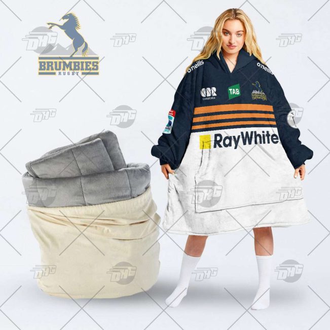 Personalised Super Rugby ACT BRUMBIES oodie blanket hoodie snuggie hoodies