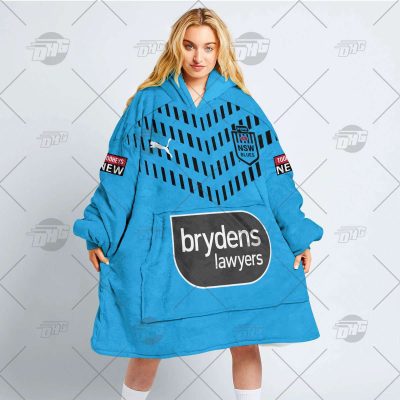 Personalise State of Origin series New South Wales Blues NSWRL 2022 Training Jersey oodie blanket hoodie snuggie hoodies