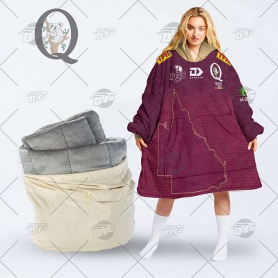 Personalised Super Rugby QUEENSLAND REDS oodie blanket hoodie snuggie hoodies