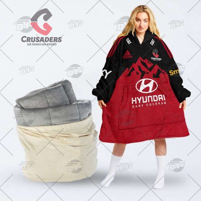 Personalised Super Rugby CANTERBURY CRUSADERS oodie blanket hoodie snuggie hoodies