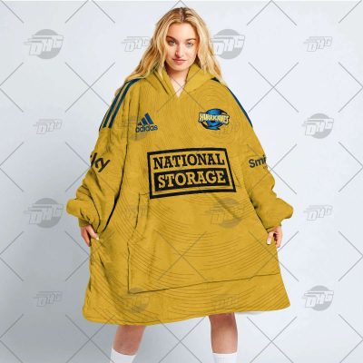 Personalised Super Rugby WELLINGTON HURRICANES oodie blanket hoodie snuggie hoodies