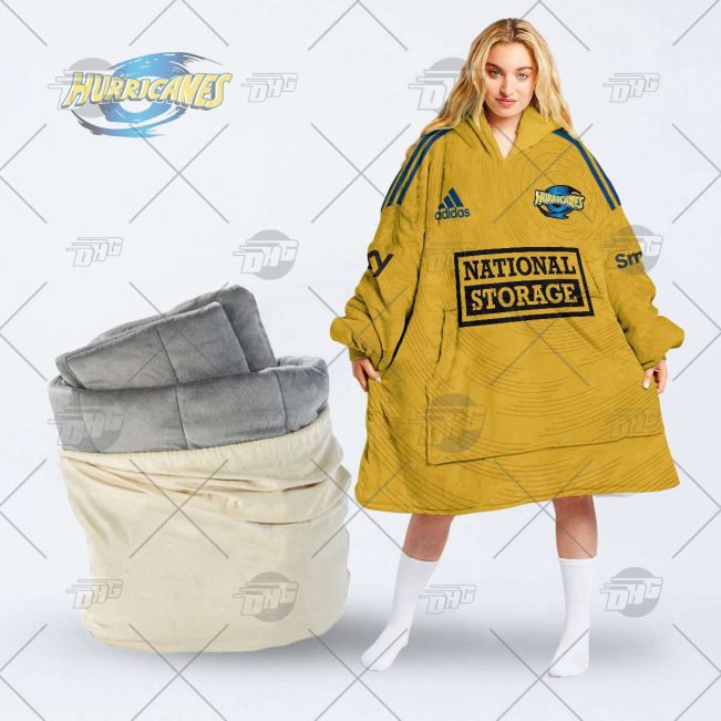 Personalised Super Rugby WELLINGTON HURRICANES oodie blanket hoodie snuggie hoodies