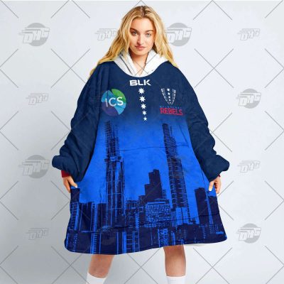 Personalised Super Rugby MELBOURNE REBELS oodie blanket hoodie snuggie hoodies