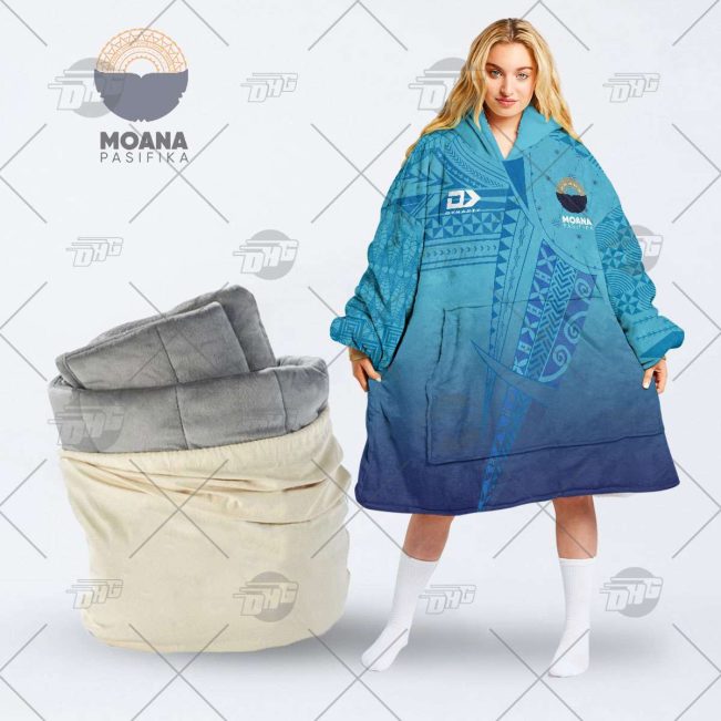 Personalised Super Rugby Moana Pasifika oodie blanket hoodie snuggie hoodies