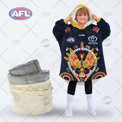 Personalise AFL Adelaide Indigenous oodie blanket hoodie snuggie hoodies