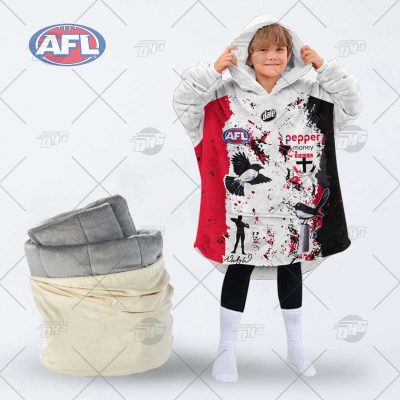 Personalise AFL St Kilda Indigenous oodie blanket hoodie snuggie hoodies