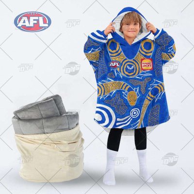 Personalise AFL West Coast Eagles Indigenous oodie blanket hoodie snuggie hoodies