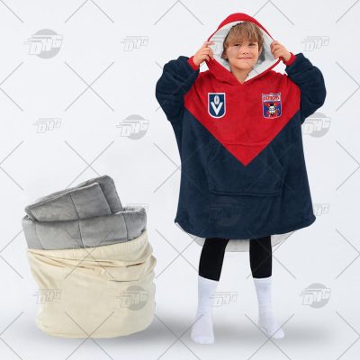 Personalise Melbourne Demons Football Club 90s Vintage Retro oodie blanket hoodie snuggie hoodies