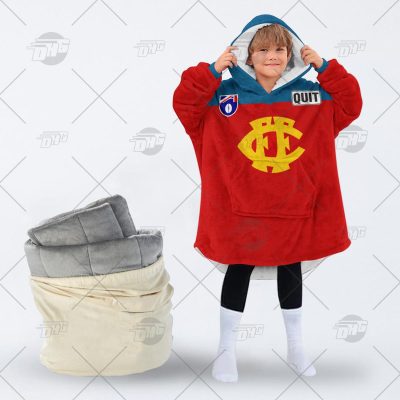Personalised Throwback 1991 Fitzroy Lions Vintage oodie blanket hoodie snuggie hoodies