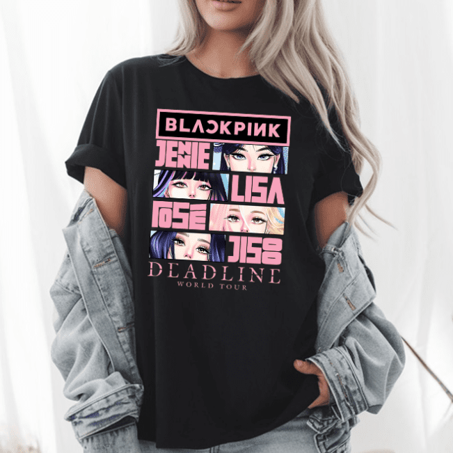 Kpop Girl Group Members Shirt, Girl Group T-Shirt, Gift For Fans, 2025 World Tour Shirt, Music Lover, Kpop Merch Shirt