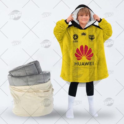 Personalised A league Jersey Wellington Pheonix oodie blanket hoodie snuggie hoodies