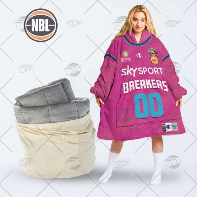 Personalised NBL Jersey New Zealand Breakers oodie blanket hoodie snuggie hoodies