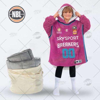 Personalised NBL Jersey New Zealand Breakers oodie blanket hoodie snuggie hoodies