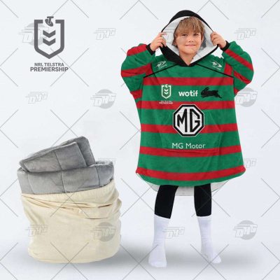 Personalized NRL South Sydney Rabbitohs oodie blanket hoodie snuggie hoodies for all family