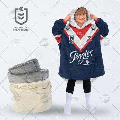 Personalized NRL Sydney Roosters oodie blanket hoodie snuggie hoodies for all family