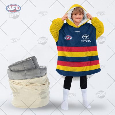 Personalised AFL Jersey Adelaide Football Club oodie blanket hoodie snuggie hoodies