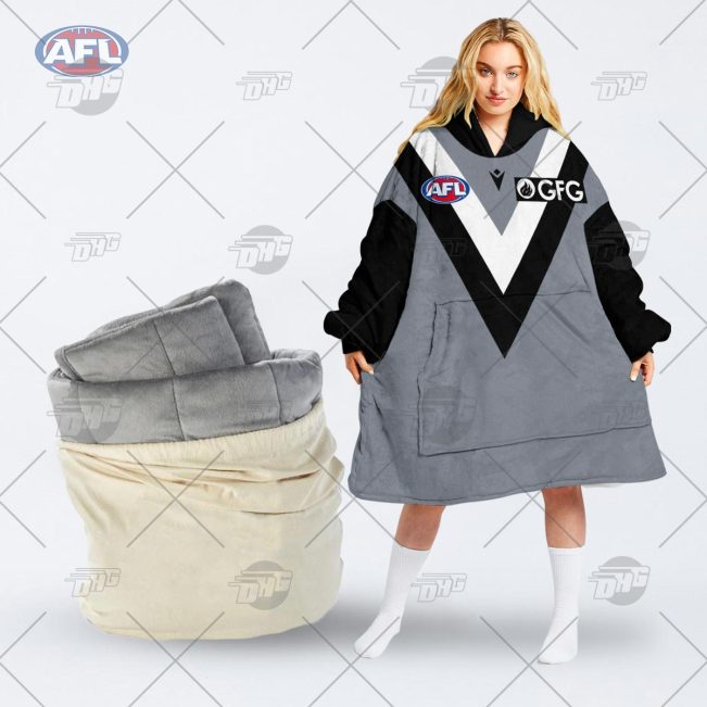 Personalised AFL Jersey Port Adelaide Football Club oodie blanket hoodie snuggie hoodies