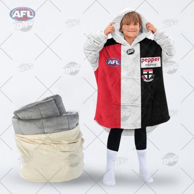 Personalised AFL Jersey St Kilda Football Club oodie blanket hoodie snuggie hoodies