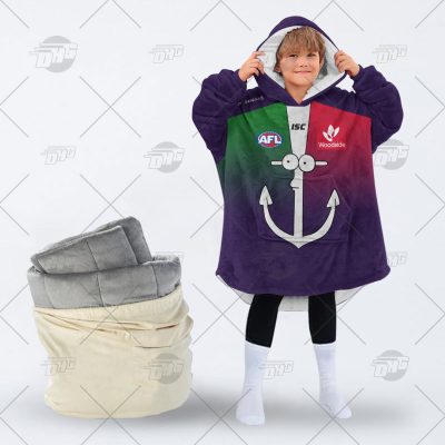 Personalised AFL The Simpsons Jersey Fremantle Dockers oodie blanket hoodie snuggie hoodies
