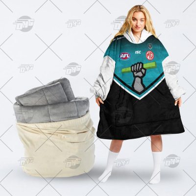 Personalised AFL The Simpsons Jersey Port Adelaide oodie blanket hoodie snuggie hoodies