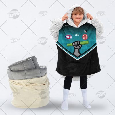 Personalised AFL The Simpsons Jersey Port Adelaide oodie blanket hoodie snuggie hoodies