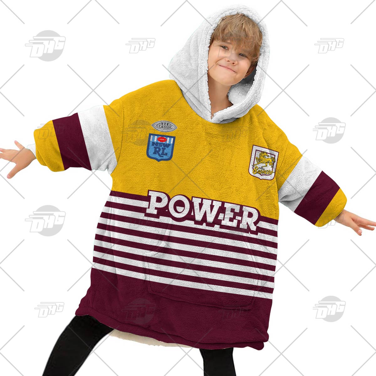 Personalised Vintage NRL Brisbane Broncos retro jersey oodie blanket hoodie snuggie hoodies Personalised Vintage NRL Brisbane Broncos retro jersey oodie blanket hoodie snuggie hoodies