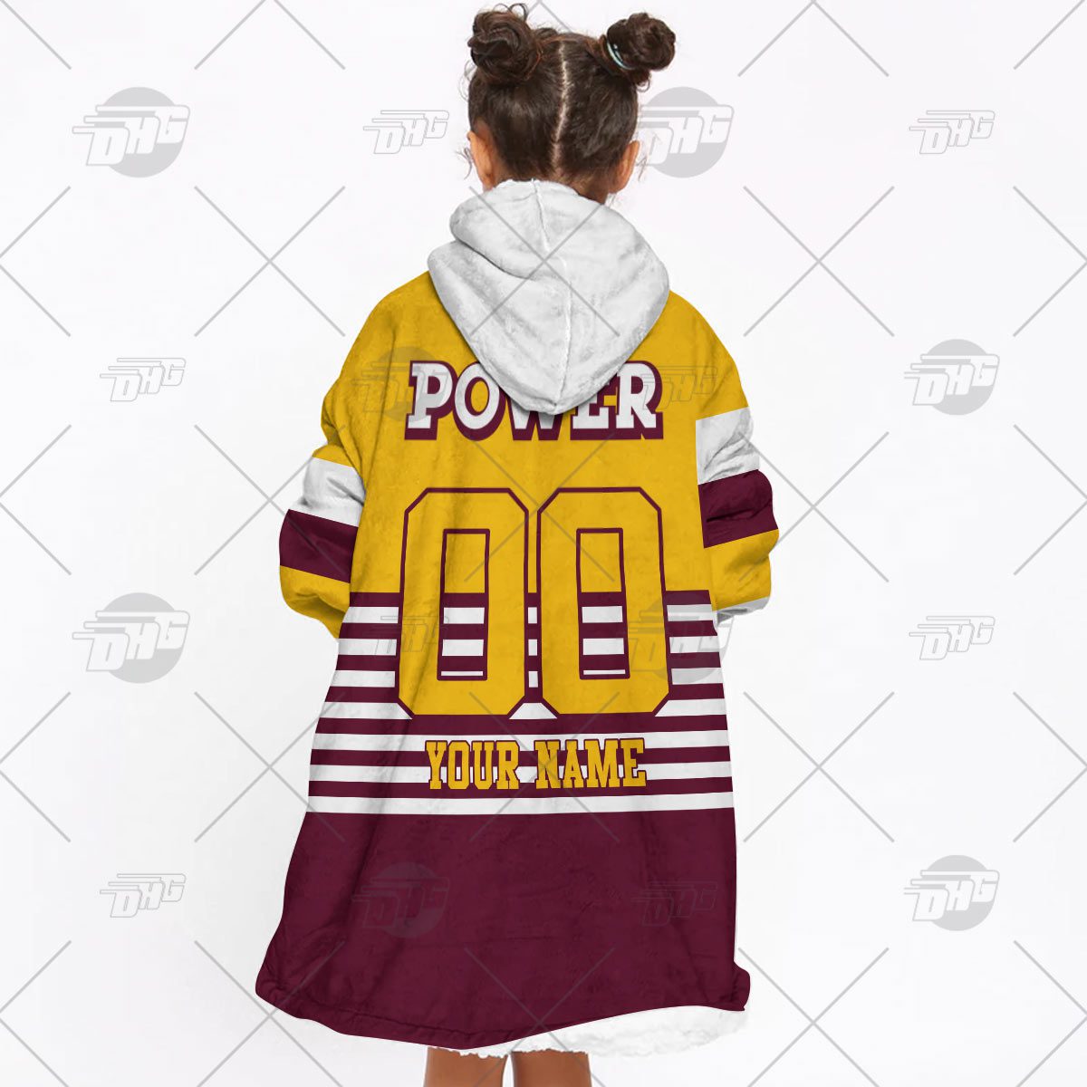 Personalised Vintage NRL Brisbane Broncos retro jersey oodie blanket hoodie snuggie hoodies Personalised Vintage NRL Brisbane Broncos retro jersey oodie blanket hoodie snuggie hoodies