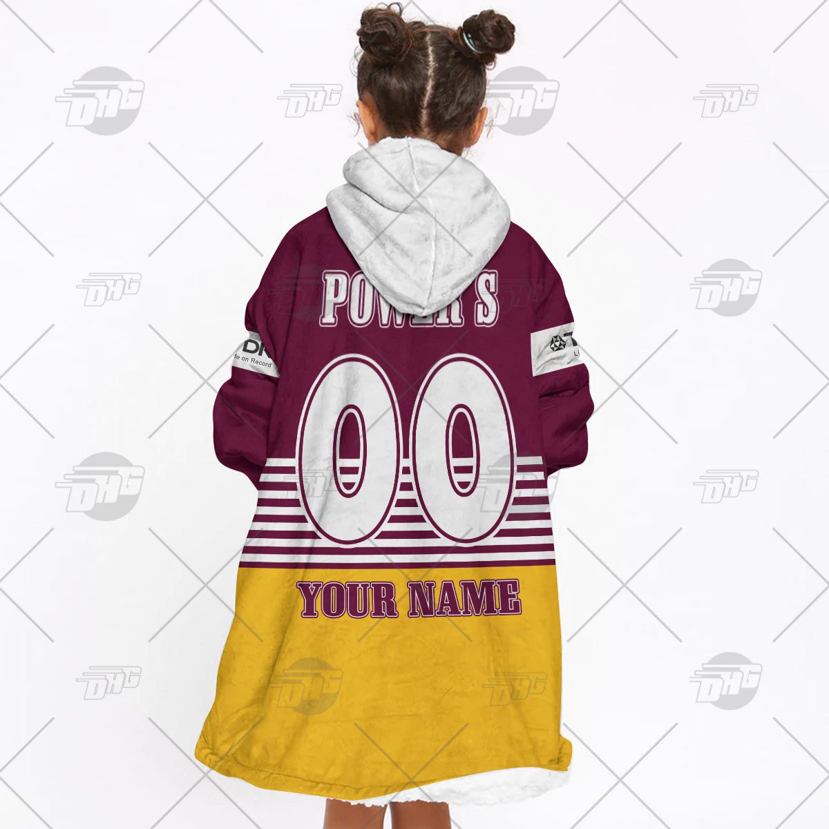 Personalised Vintage NRL Brisbane Broncos retro jersey oodie blanket hoodie snuggie hoodies Personalised Vintage NRL Brisbane Broncos retro jersey oodie blanket hoodie snuggie hoodies