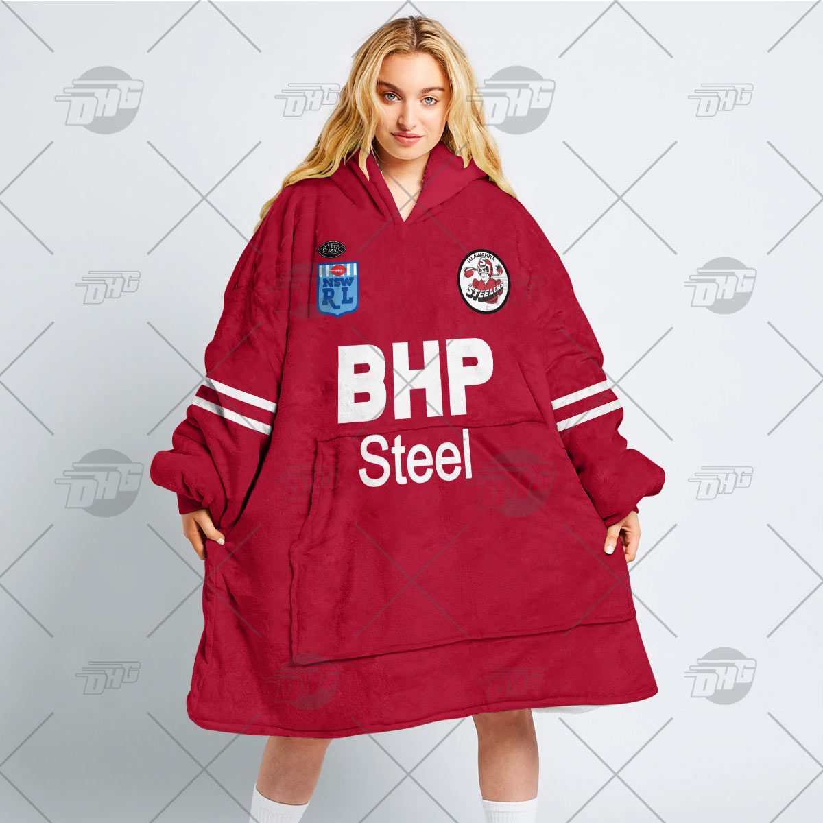 Personalised Vintage NRL St. George Illawarra Dragons retro jersey oodie blanket hoodie snuggie hoodies Personalised Vintage NRL St. George Illawarra Dragons retro jersey oodie blanket hoodie snuggie hoodies