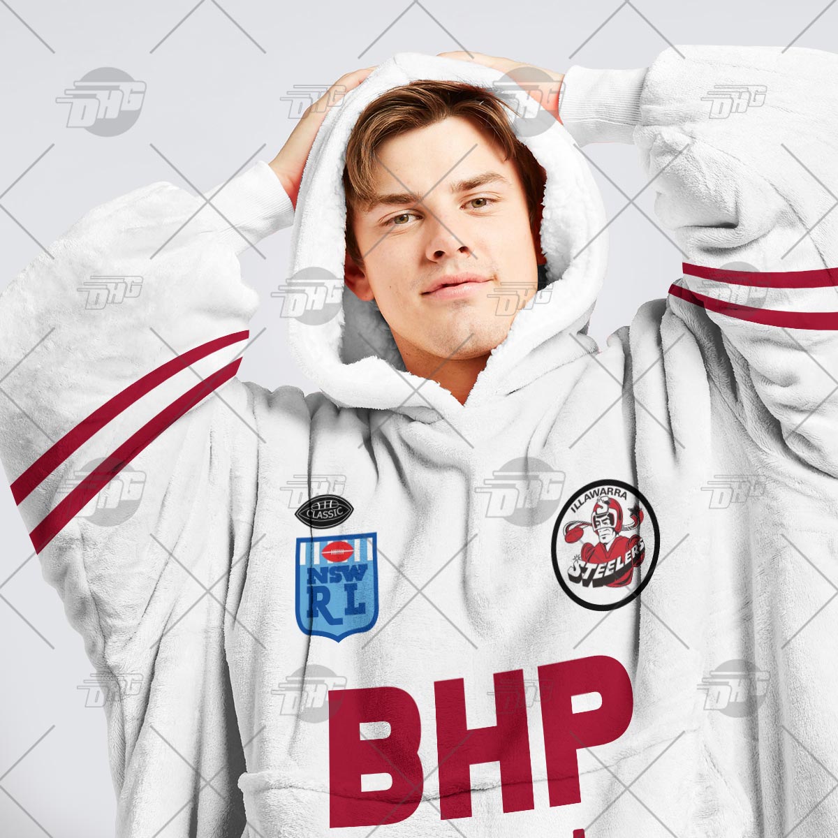 Personalised Vintage NRL St. George Illawarra Dragons retro jersey oodie blanket hoodie snuggie hoodies Personalised Vintage NRL St. George Illawarra Dragons retro jersey oodie blanket hoodie snuggie hoodies