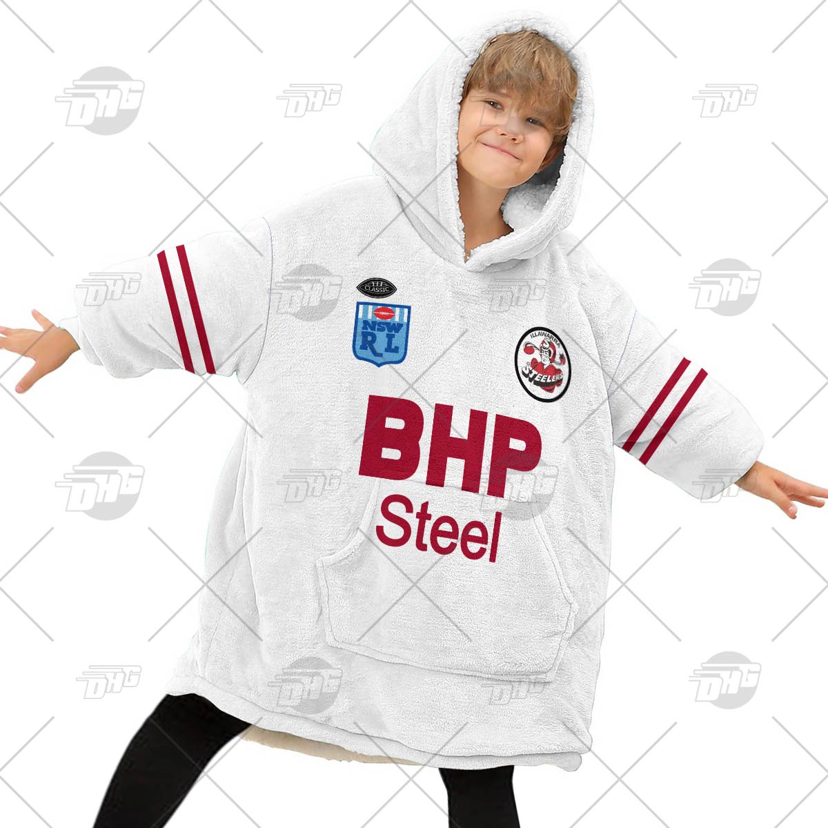 Personalised Vintage NRL St. George Illawarra Dragons retro jersey oodie blanket hoodie snuggie hoodies Personalised Vintage NRL St. George Illawarra Dragons retro jersey oodie blanket hoodie snuggie hoodies