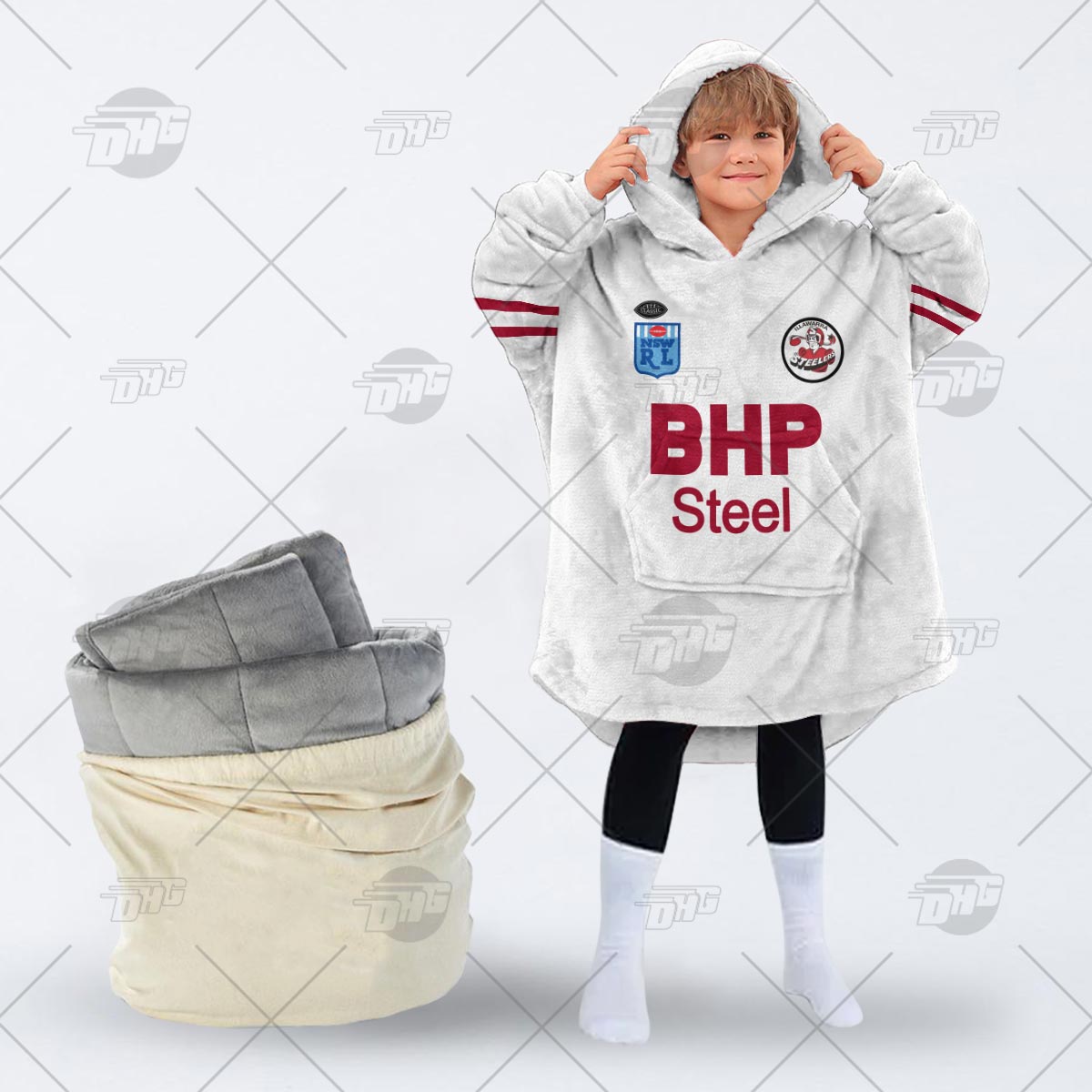 Personalised Vintage NRL St. George Illawarra Dragons retro jersey oodie blanket hoodie snuggie hoodies Personalised Vintage NRL St. George Illawarra Dragons retro jersey oodie blanket hoodie snuggie hoodies