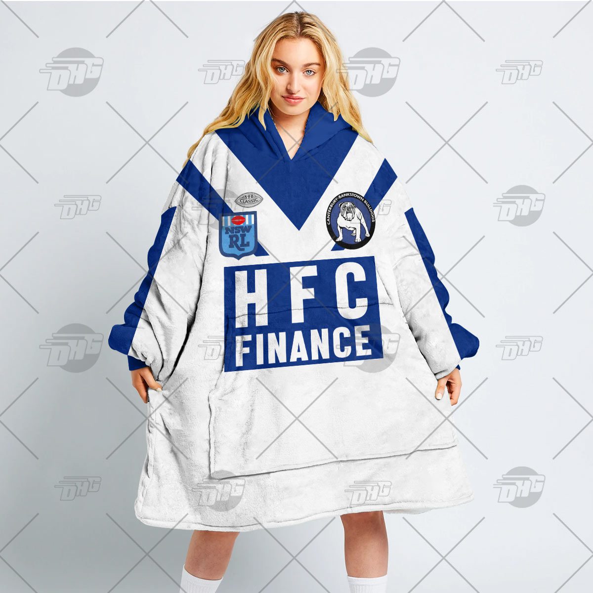 Personalised Vintage NRL Canterbury Bulldogs retro jersey oodie blanket hoodie snuggie hoodies Personalised Vintage NRL Canterbury Bulldogs retro jersey oodie blanket hoodie snuggie hoodies