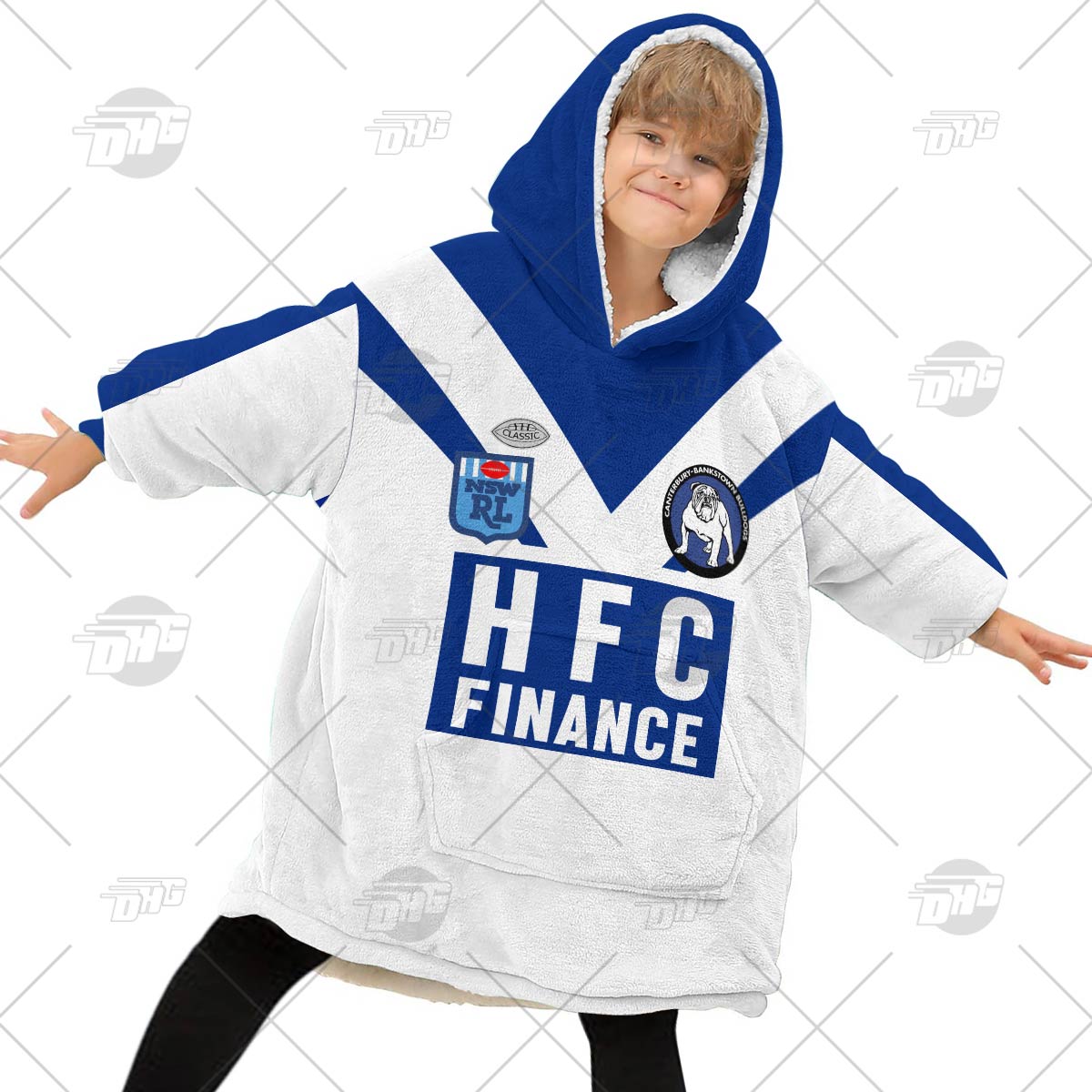Personalised Vintage NRL Canterbury Bulldogs retro jersey oodie blanket hoodie snuggie hoodies Personalised Vintage NRL Canterbury Bulldogs retro jersey oodie blanket hoodie snuggie hoodies