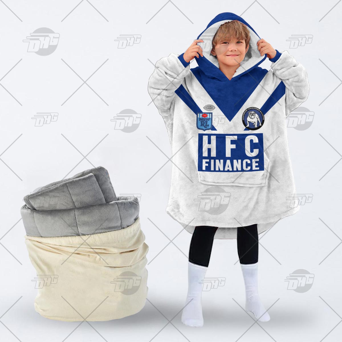 Personalised Vintage NRL Canterbury Bulldogs retro jersey oodie blanket hoodie snuggie hoodies Personalised Vintage NRL Canterbury Bulldogs retro jersey oodie blanket hoodie snuggie hoodies