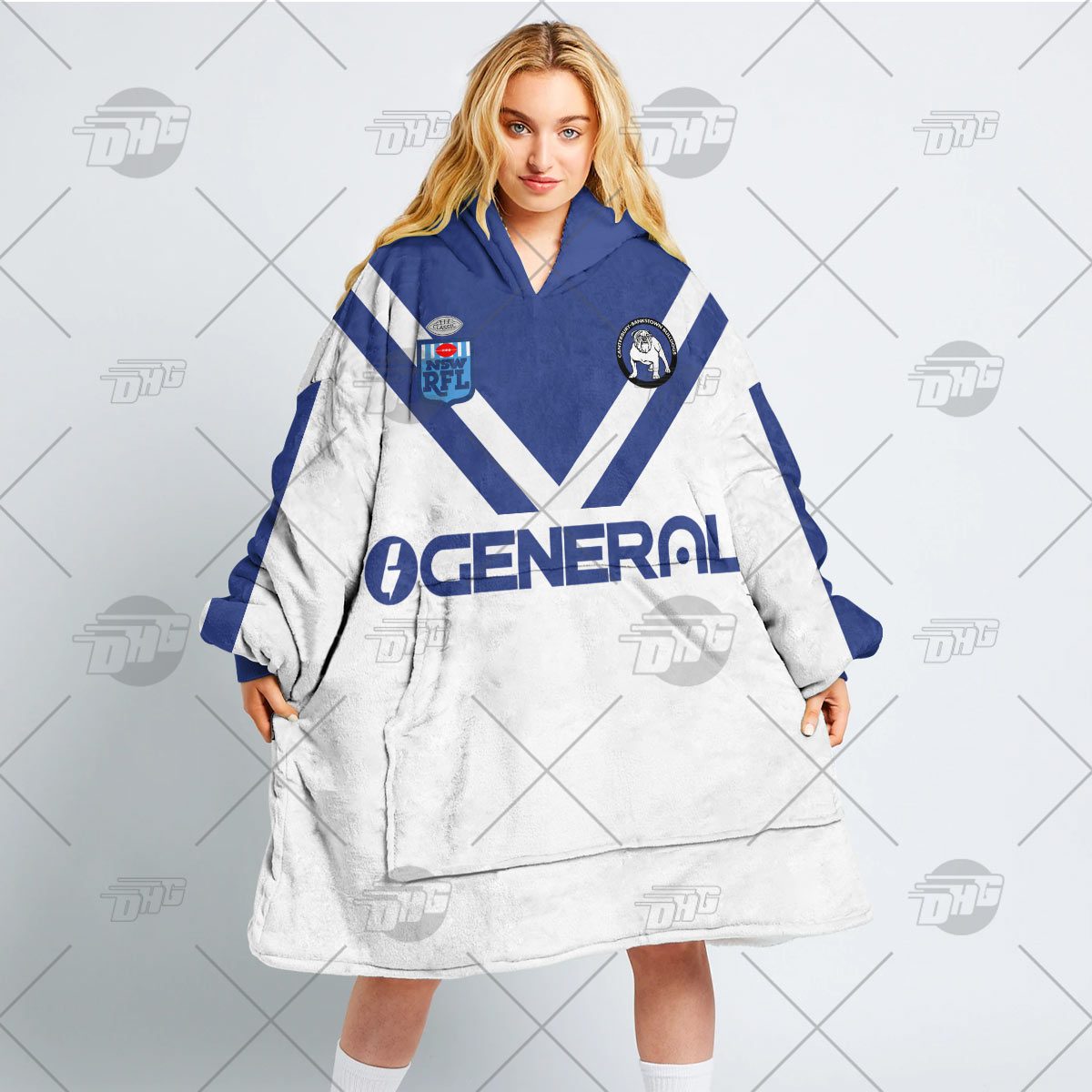 Personalised Vintage NRL Canterbury Bulldogs retro jersey oodie blanket hoodie snuggie hoodies Personalised Vintage NRL Canterbury Bulldogs retro jersey oodie blanket hoodie snuggie hoodies