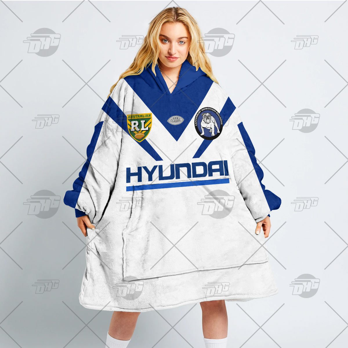 Personalised Vintage NRL Canterbury Bulldogs retro jersey oodie blanket hoodie snuggie hoodies Personalised Vintage NRL Canterbury Bulldogs retro jersey oodie blanket hoodie snuggie hoodies