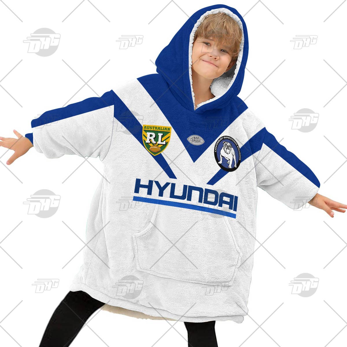 Personalised Vintage NRL Canterbury Bulldogs retro jersey oodie blanket hoodie snuggie hoodies Personalised Vintage NRL Canterbury Bulldogs retro jersey oodie blanket hoodie snuggie hoodies
