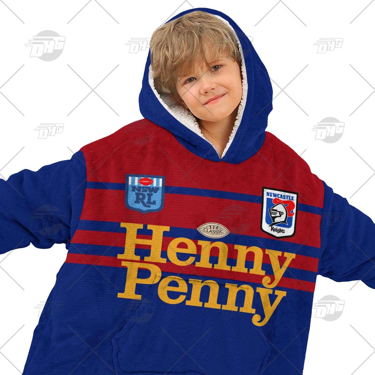 Personalised Vintage NRL Newcastle Knightsretro jersey oodie blanket hoodie snuggie hoodies Personalised Vintage NRL Newcastle Knightsretro jersey oodie blanket hoodie snuggie hoodies
